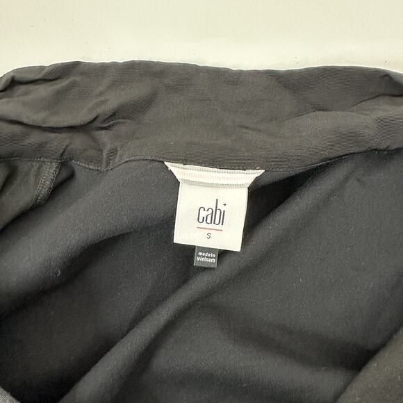 CAbi 3911 Jacket Womens Small Black Camo ATC Cinch Drawstring Waist Full Zip - Picture 6 of 12